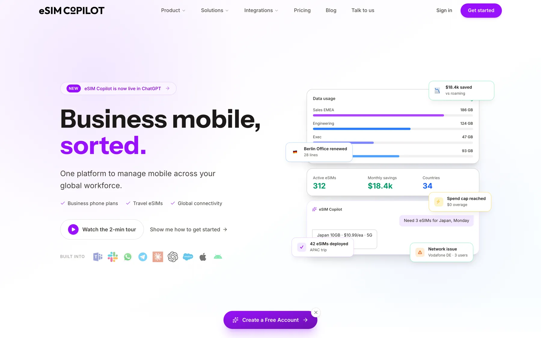 eSIM Copilot live site